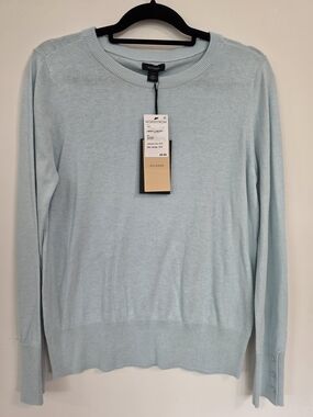 Halogen Soft Crewneck Sweater in Light Blue